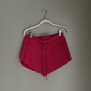 Fuchsia running shorts from Free People movement
